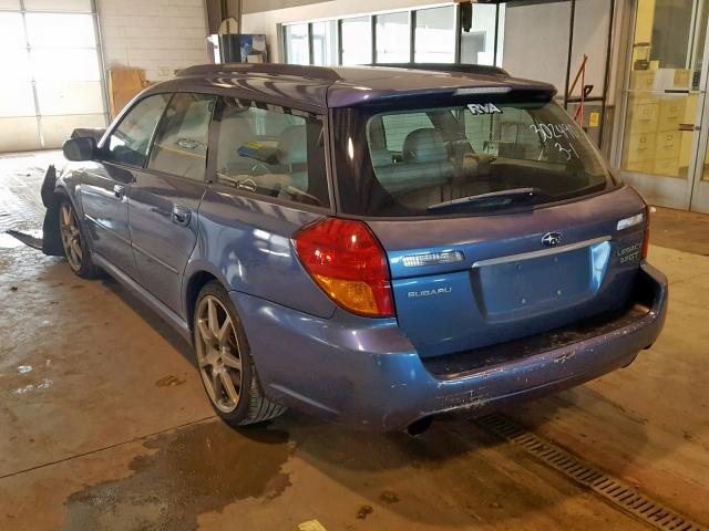 4S3BP676354361904 - 2005 SUBARU LEGACY GT BLUE photo 3