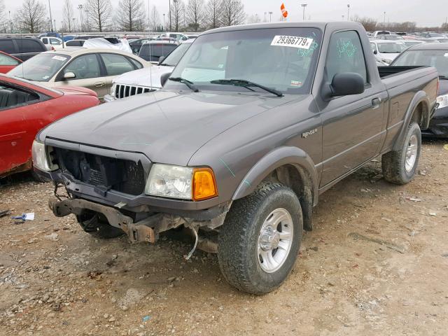 1FTYR10UX4PA99893 - 2004 FORD RANGER GRAY photo 2
