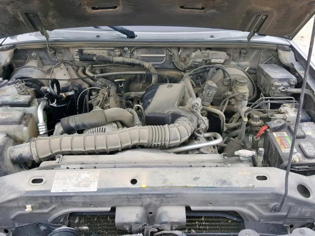 1FTYR10UX4PA99893 - 2004 FORD RANGER GRAY photo 7