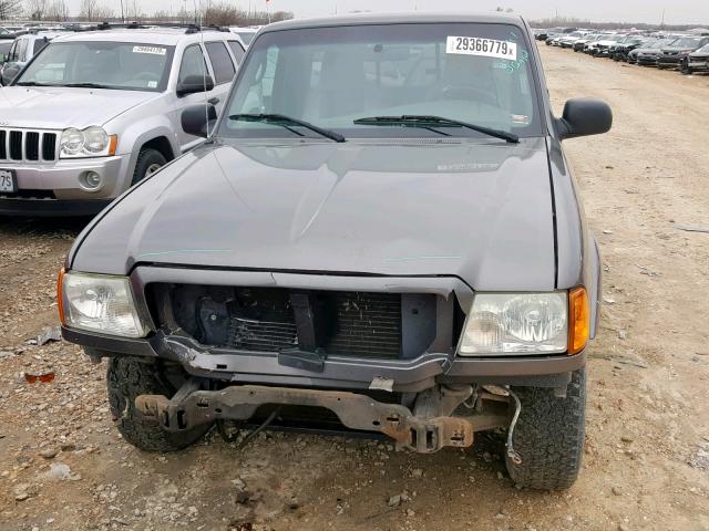 1FTYR10UX4PA99893 - 2004 FORD RANGER GRAY photo 9