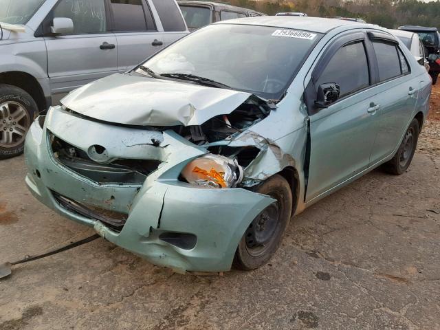 JTDBT923X71048671 - 2007 TOYOTA YARIS GREEN photo 2