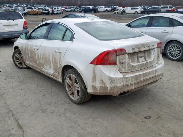 YV1612TB5F1308830 - 2015 VOLVO S60 PREMIE WHITE photo 3