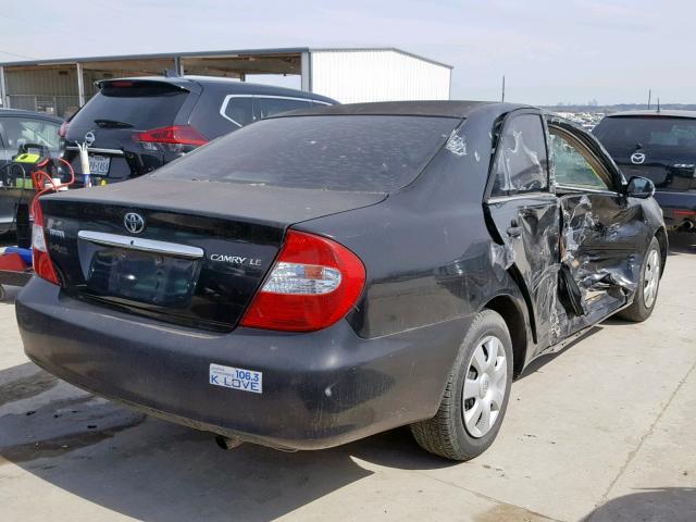4T1BE32K93U177651 - 2003 TOYOTA CAMRY LE BLACK photo 4