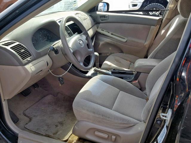 4T1BE32K93U177651 - 2003 TOYOTA CAMRY LE BLACK photo 5