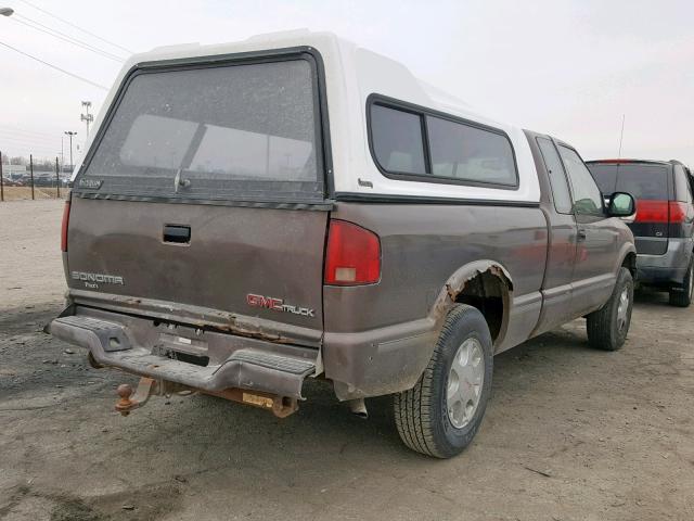 1GTDT19W3V8518554 - 1997 GMC SONOMA BROWN photo 4