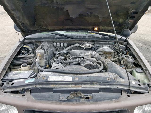 1GTDT19W3V8518554 - 1997 GMC SONOMA BROWN photo 7