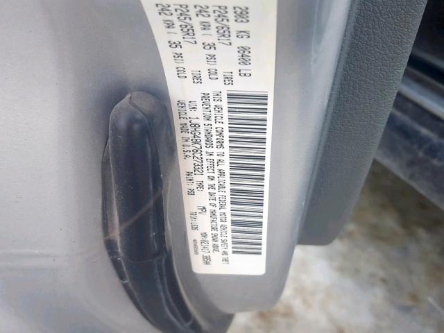 1J8HG48K76C273321 - 2006 JEEP COMMANDER SILVER photo 10