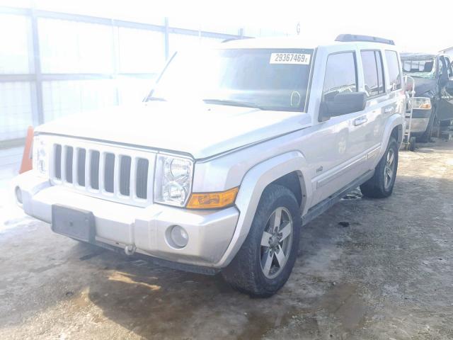 1J8HG48K76C273321 - 2006 JEEP COMMANDER SILVER photo 2