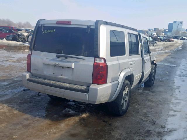 1J8HG48K76C273321 - 2006 JEEP COMMANDER SILVER photo 4