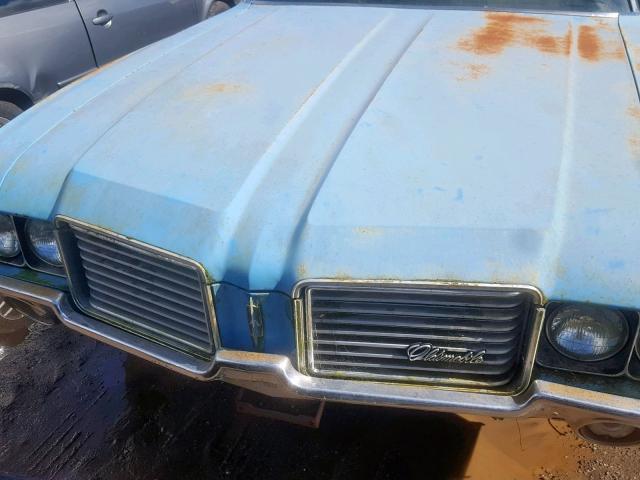 3J57H2Z135816 - 1972 OLDSMOBILE CUTLASS SU BLUE photo 7