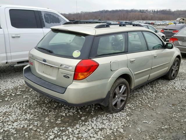 4S4BP86C064329704 - 2006 SUBARU LEGACY OUT BEIGE photo 4