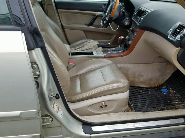 4S4BP86C064329704 - 2006 SUBARU LEGACY OUT BEIGE photo 5