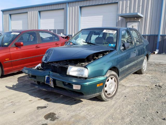 3VWRA81HXVM057072 - 1997 VOLKSWAGEN JETTA GL GREEN photo 2