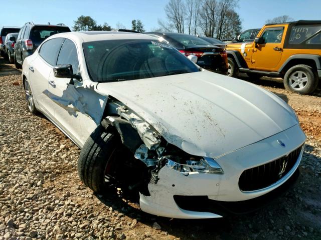 ZAM56RRA0E1078182 - 2014 MASERATI QUATTROPOR WHITE photo 1