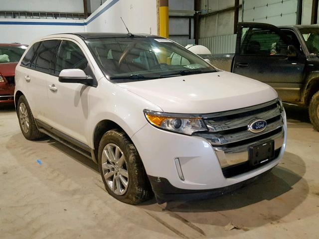 2FMDK3J90DBB63905 - 2013 FORD EDGE SEL WHITE photo 1