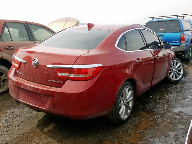 1G4PS5SK7G4142087 - 2016 BUICK VERANO RED photo 4