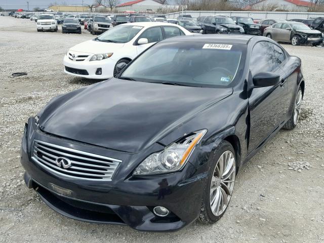 JN1CV6EL6CM473163 - 2012 INFINITI G37 BLACK photo 2