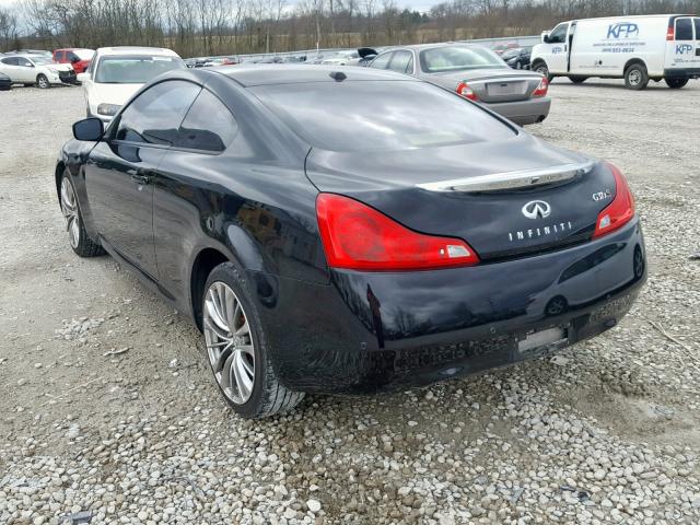 JN1CV6EL6CM473163 - 2012 INFINITI G37 BLACK photo 3