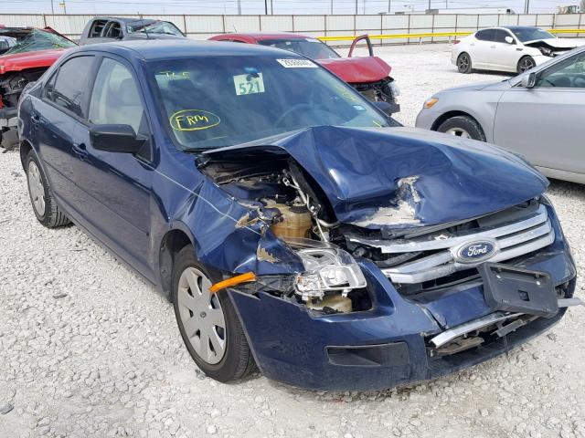 3FAHP06Z27R216467 - 2007 FORD FUSION S BLUE photo 1