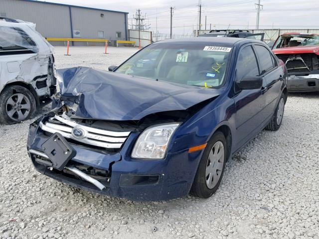 3FAHP06Z27R216467 - 2007 FORD FUSION S BLUE photo 2