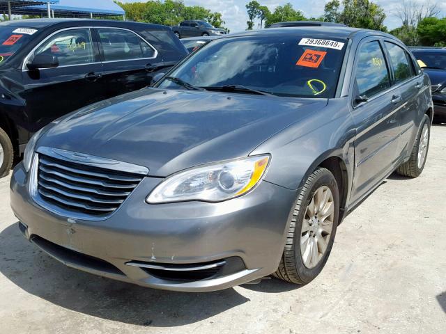 1C3CCBAB7CN271469 - 2012 CHRYSLER 200 LX SILVER photo 2