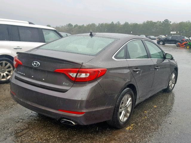 5NPE24AA1FH139788 - 2015 HYUNDAI SONATA ECO BROWN photo 4