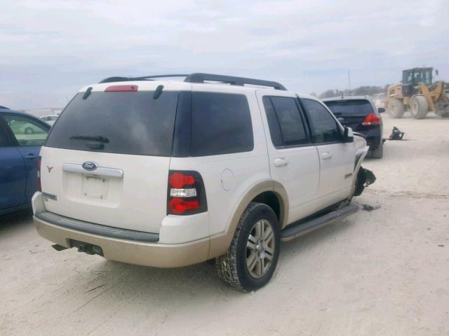 1FMEU64E48UB15316 - 2008 FORD EXPLORER E WHITE photo 4