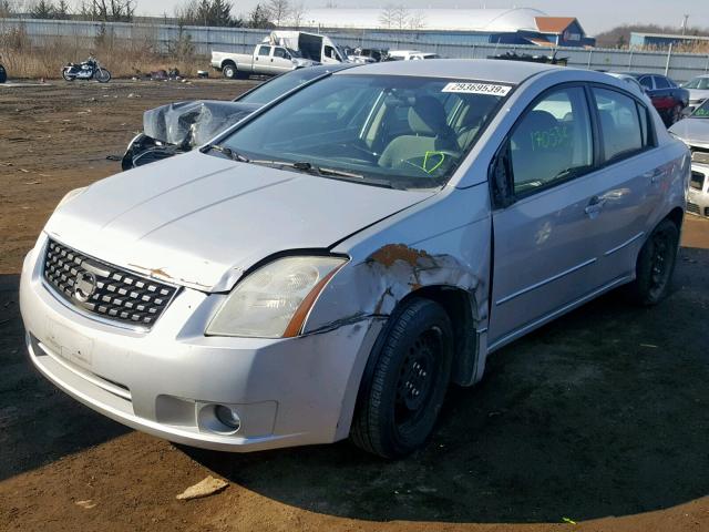 3N1AB61E48L630035 - 2008 NISSAN SENTRA 2.0 SILVER photo 2