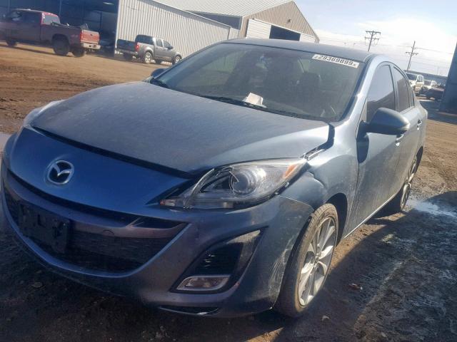 JM1BL1S54A1216654 - 2010 MAZDA 3 S BLUE photo 2