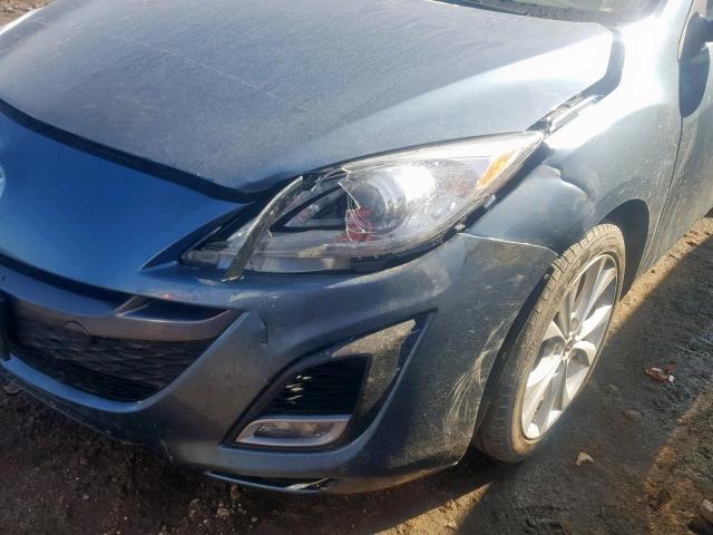 JM1BL1S54A1216654 - 2010 MAZDA 3 S BLUE photo 9