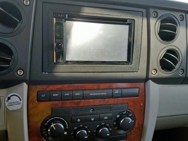 1J8HG58N06C318003 - 2006 JEEP COMMANDER GREEN photo 9