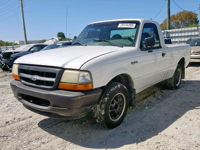 1FTYR10C0WUB83328 - 1998 FORD RANGER WHITE photo 2