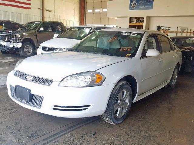 2G1WA5E31F1136490 - 2015 CHEVROLET IMPALA LIM WHITE photo 2