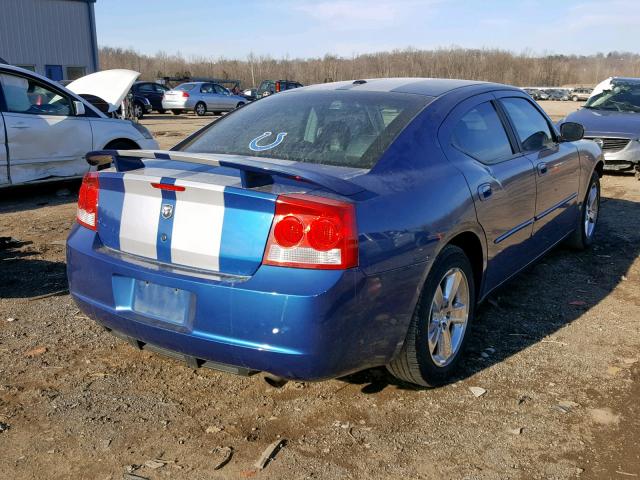 2B3KA33V59H582072 - 2009 DODGE CHARGER SX BLUE photo 4