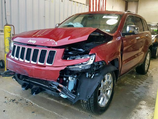 1C4RJFBTXEC115242 - 2014 JEEP GRAND CHER RED photo 2