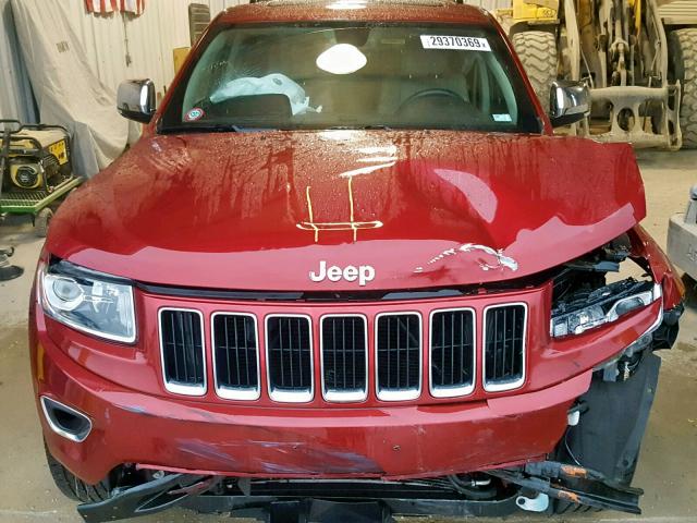 1C4RJFBTXEC115242 - 2014 JEEP GRAND CHER RED photo 7