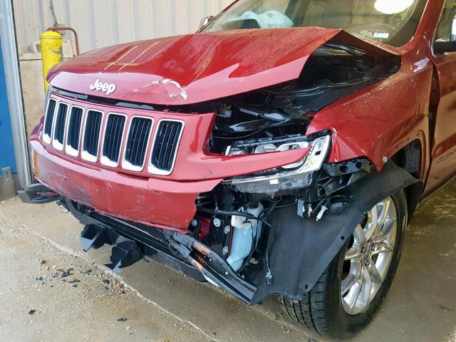 1C4RJFBTXEC115242 - 2014 JEEP GRAND CHER RED photo 9