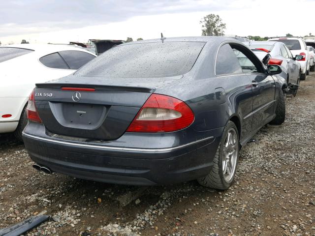 WDBTJ72H89F265148 - 2009 MERCEDES-BENZ CLK 550 BLUE photo 4