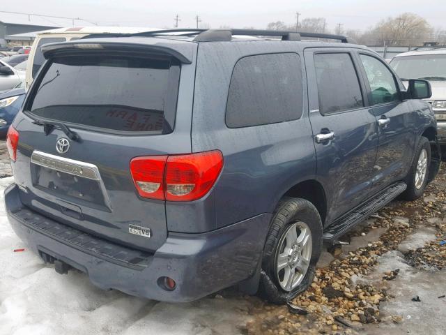 5TDBY68A68S017962 - 2008 TOYOTA SEQUOIA LI GRAY photo 4