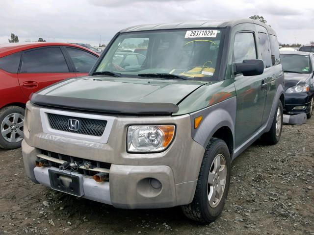 5J6YH18553L019481 - 2003 HONDA ELEMENT EX GREEN photo 2