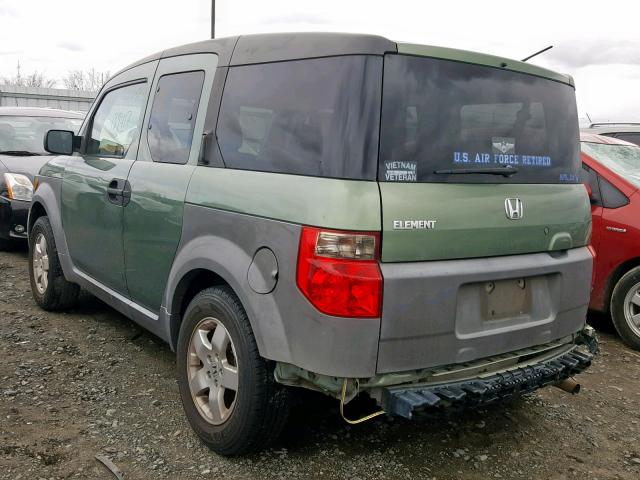 5J6YH18553L019481 - 2003 HONDA ELEMENT EX GREEN photo 3