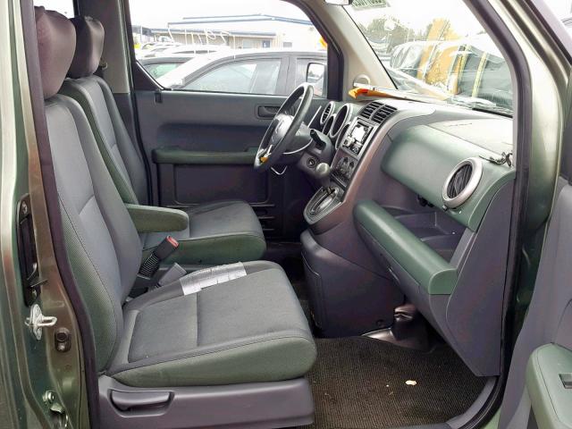 5J6YH18553L019481 - 2003 HONDA ELEMENT EX GREEN photo 5