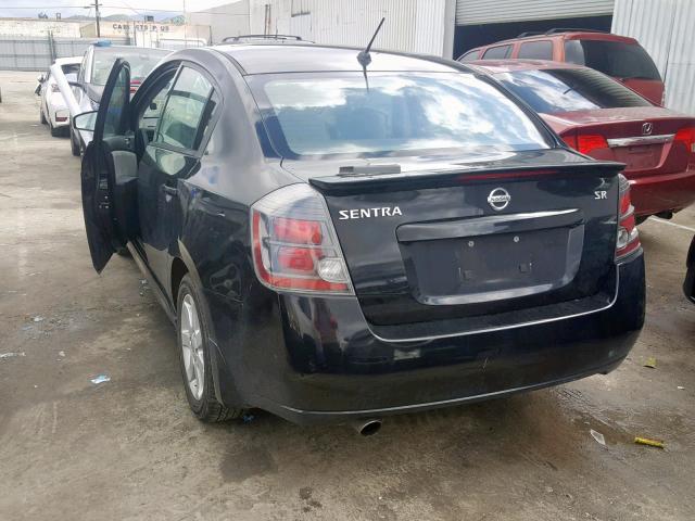 3N1AB6AP0CL612464 - 2012 NISSAN SENTRA 2.0 BLACK photo 3