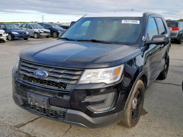 1FM5K8AR3GGA97042 - 2016 FORD EXPLORER P BLACK photo 2