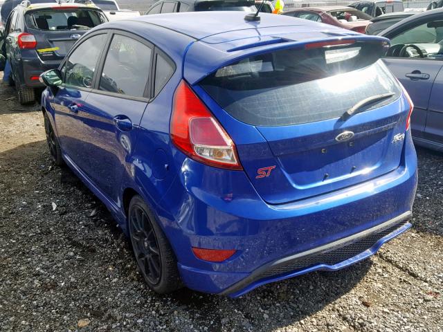 3FADP4GX0EM148893 - 2014 FORD FIESTA ST BLUE photo 3