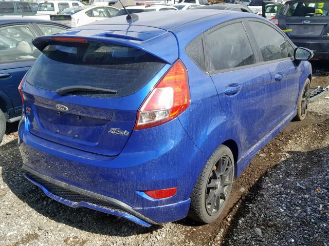 3FADP4GX0EM148893 - 2014 FORD FIESTA ST BLUE photo 4