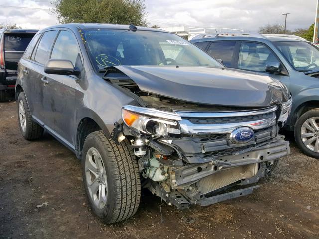 2FMDK3JC1DBC45976 - 2013 FORD EDGE SEL GRAY photo 1