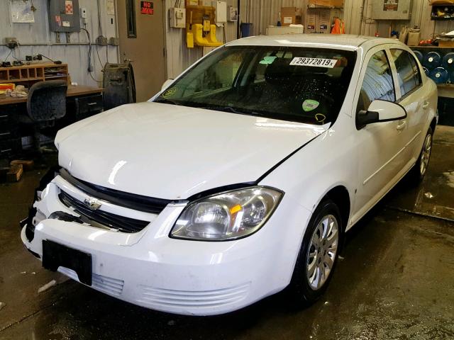 1G1AT58HX97261717 - 2009 CHEVROLET COBALT LT WHITE photo 2