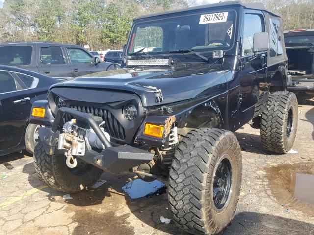 1J4FA49S51P365635 - 2001 JEEP WRANGLER / BLACK photo 2