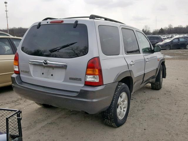 4F2YZ94164KM25555 - 2004 MAZDA TRIBUTE LX SILVER photo 4